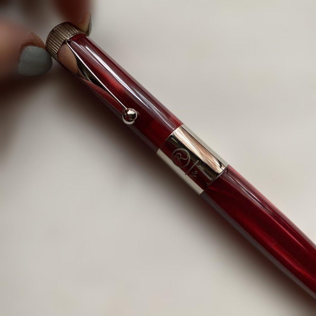 やまちゃんくん　ROMEO ボールペン 太軸イタリアンレッド　ケース付き