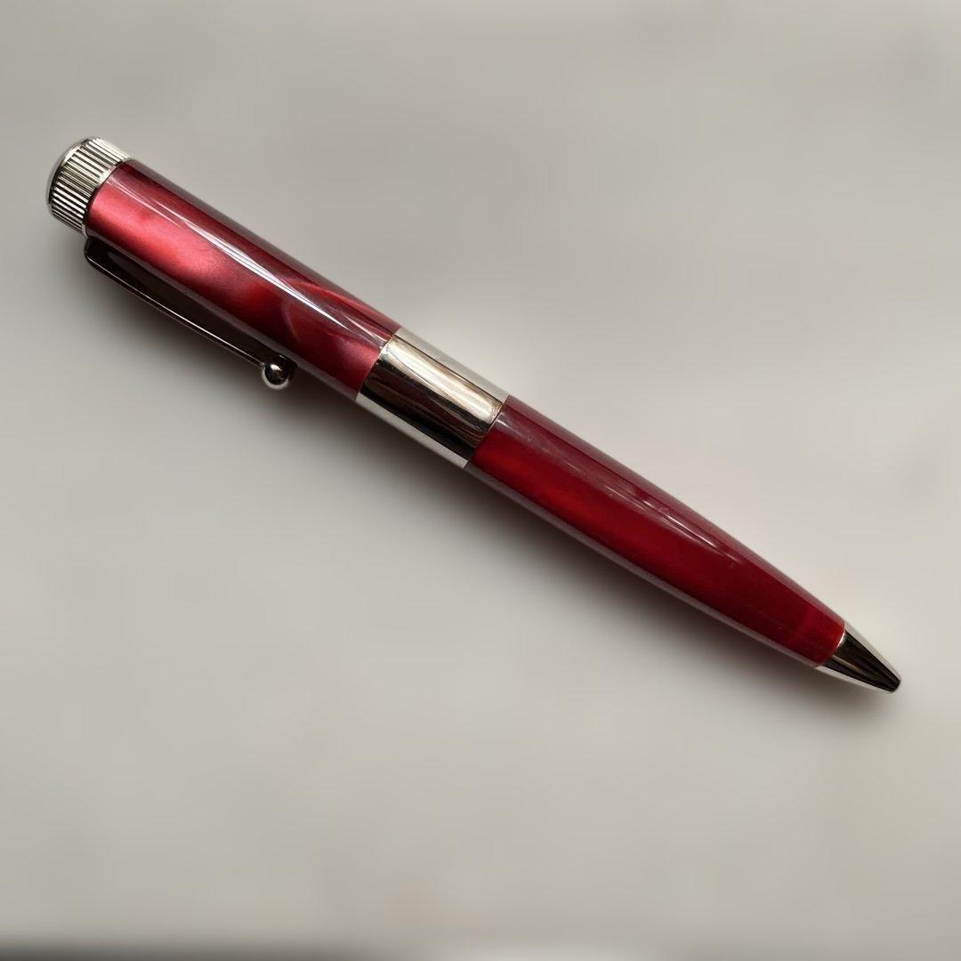 やまちゃんくん　ROMEO ボールペン 太軸イタリアンレッド　ケース付き