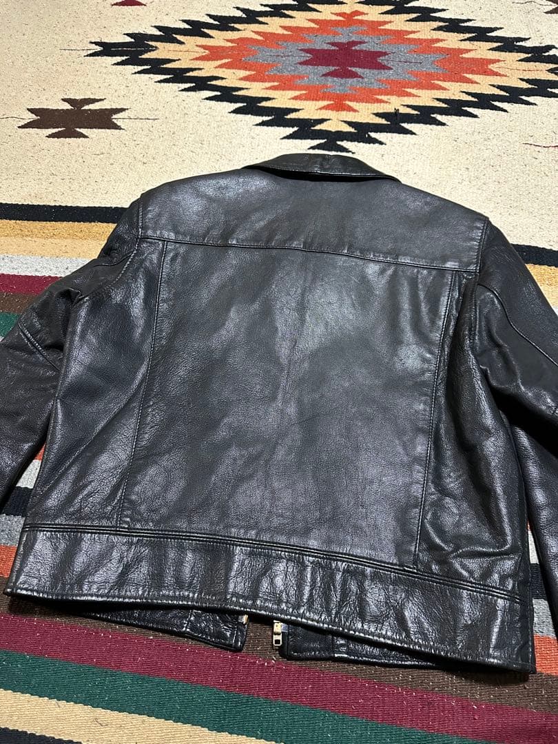 希少Schott USA レザー シングルライダースジャケット