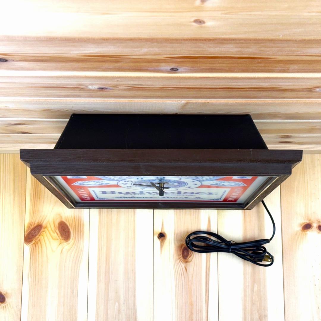 Budweiser バドワイザー ビンテージ 時計 壁掛け時計 ライト ビール