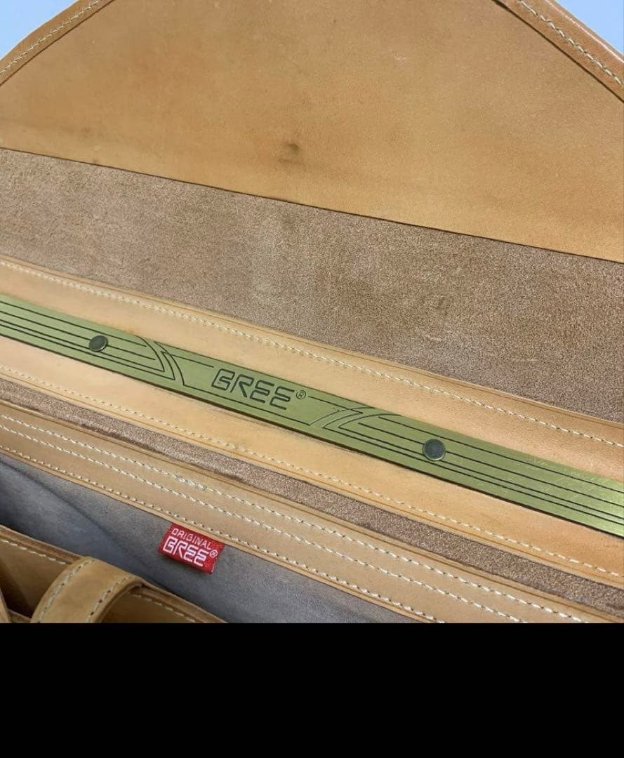 週末値引　BREE ビジネスバック　ヌメ革　USED