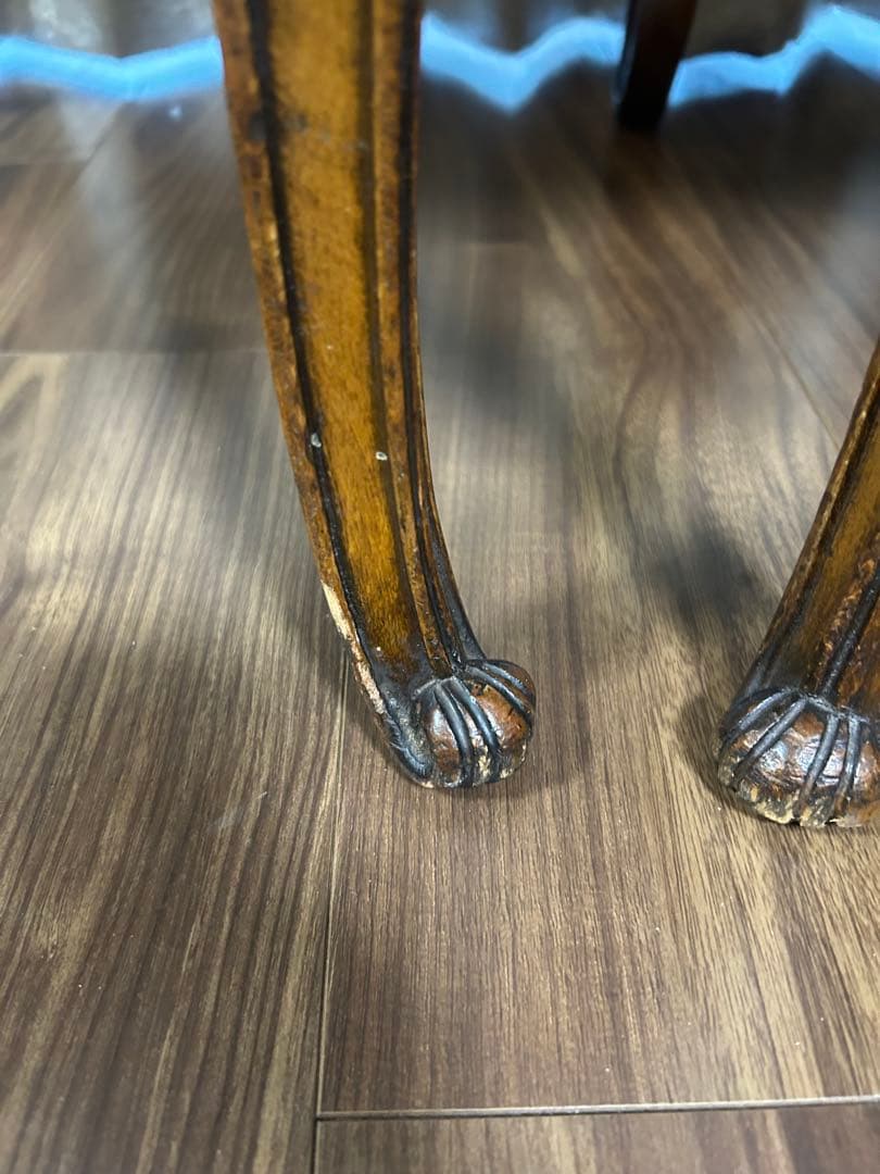 Medea アールヌーボー風 木製椅子 ブラウン4脚