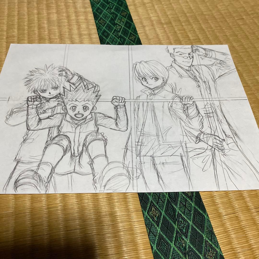 ハンター×ハンター ラフ画と下敷き