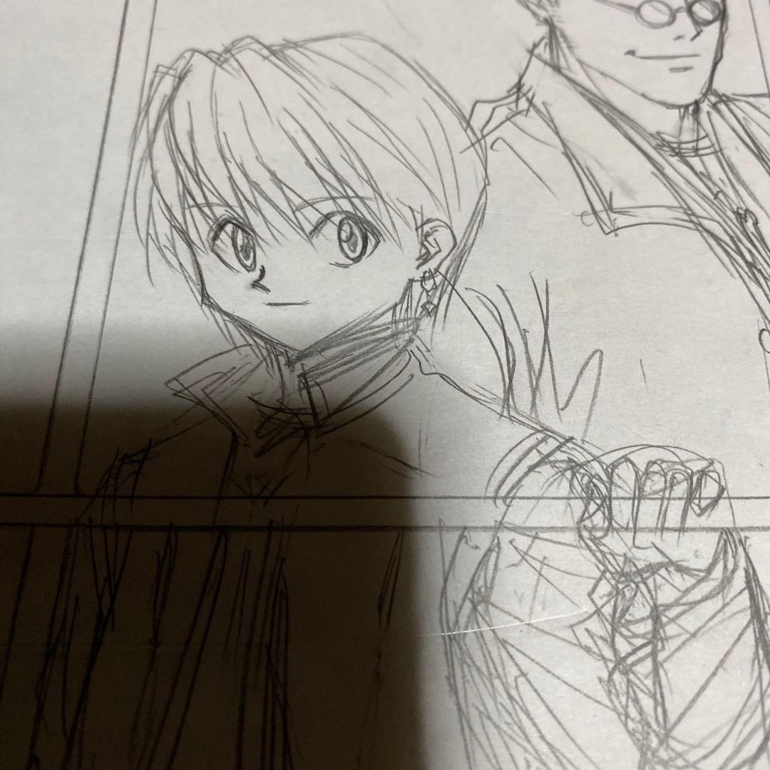 ハンター×ハンター ラフ画と下敷き