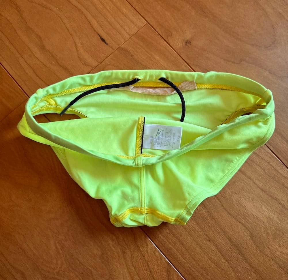 【美品】asics ハイドロCD AMA87T 蛍光イエロー SS 競パン