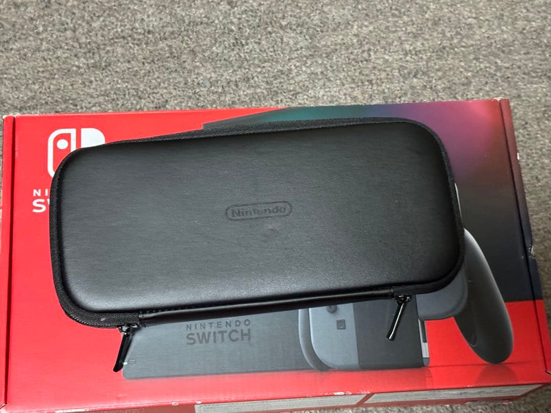 Nintendo Switchグレー 純正ケース、ゼノブレイドプロコン付き