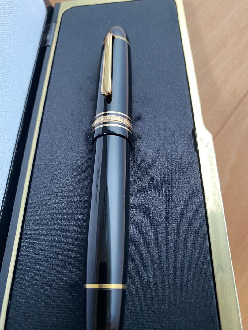 美品 モンブラン マイスターシュテュック 149 万年筆 エボナイト 14C細字