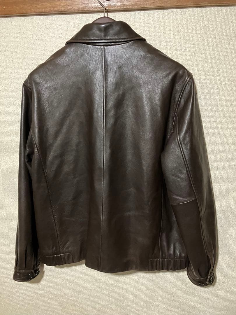 ❤️Brooks Brothers　ラムレザージャケット羊革Mブラウン