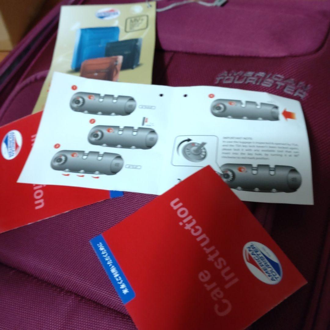 新品AMERICAN TOURISTER バーガンディ キャリーカート　ボルドー