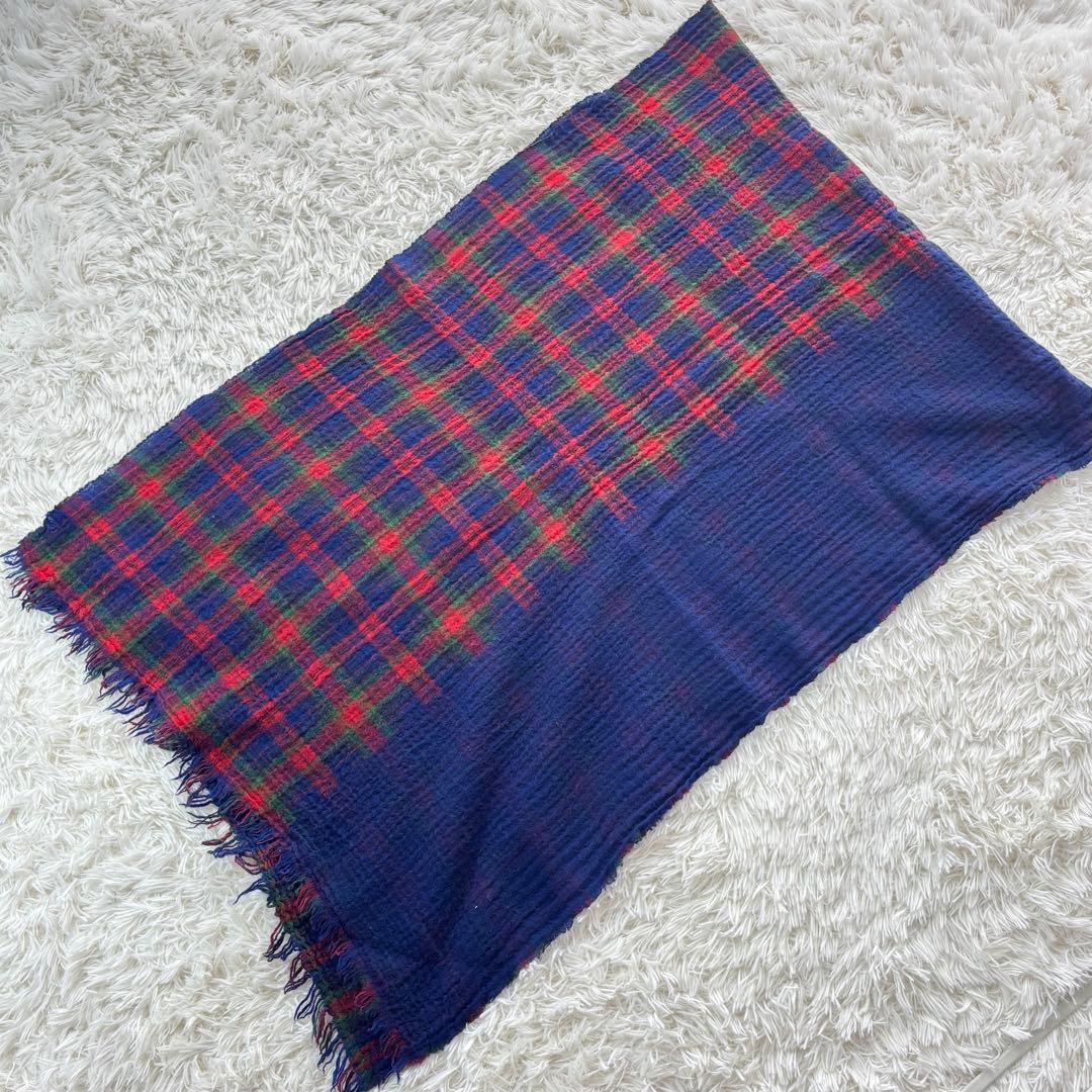 ヴィヴィアンウエストウッド 大判 ストール 刺繍 オーブ チェック