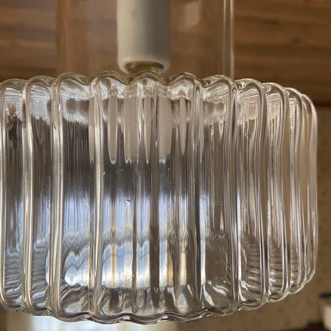 昭和レトロ　ガラスシェード　ペンダントライト　照明