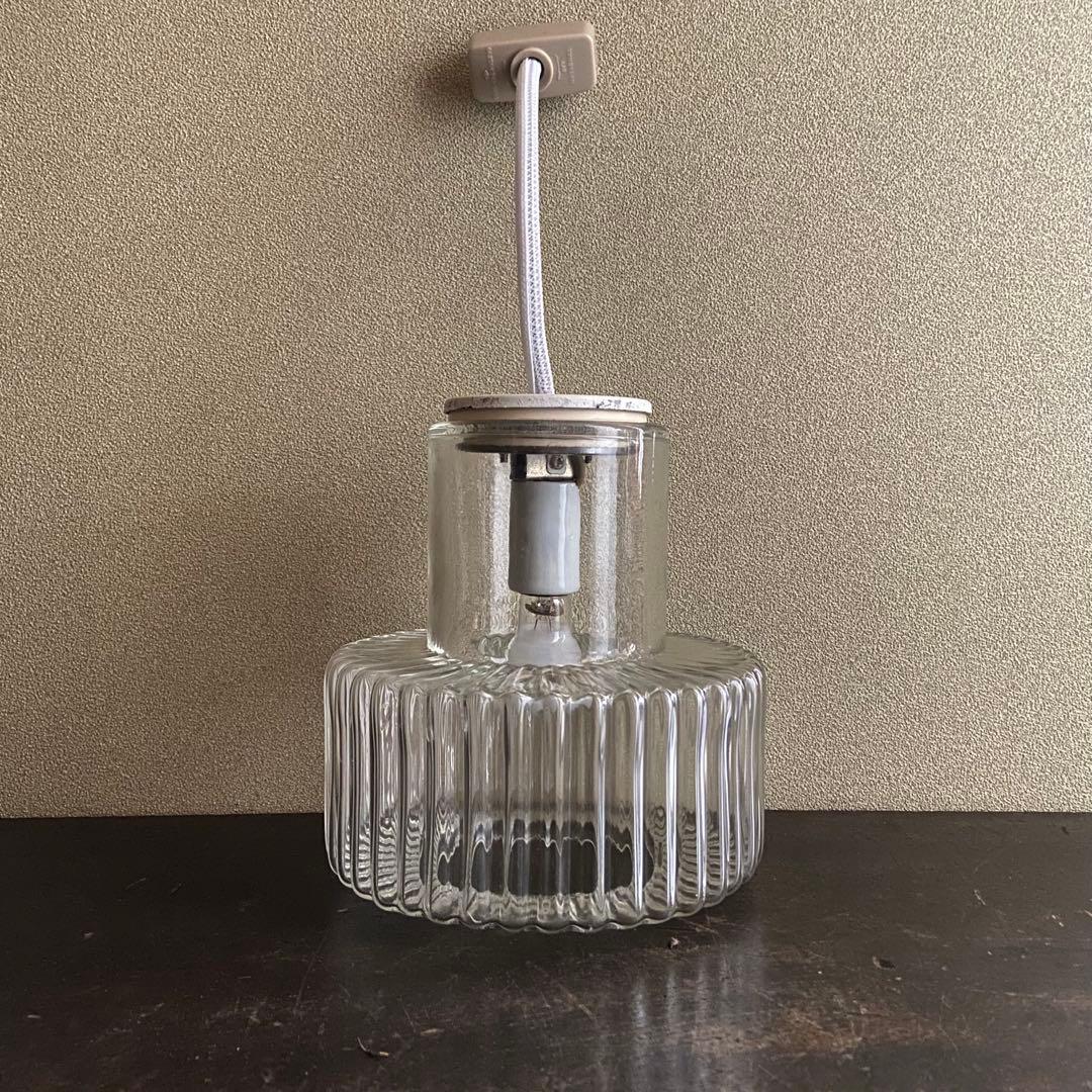 昭和レトロ　ガラスシェード　ペンダントライト　照明