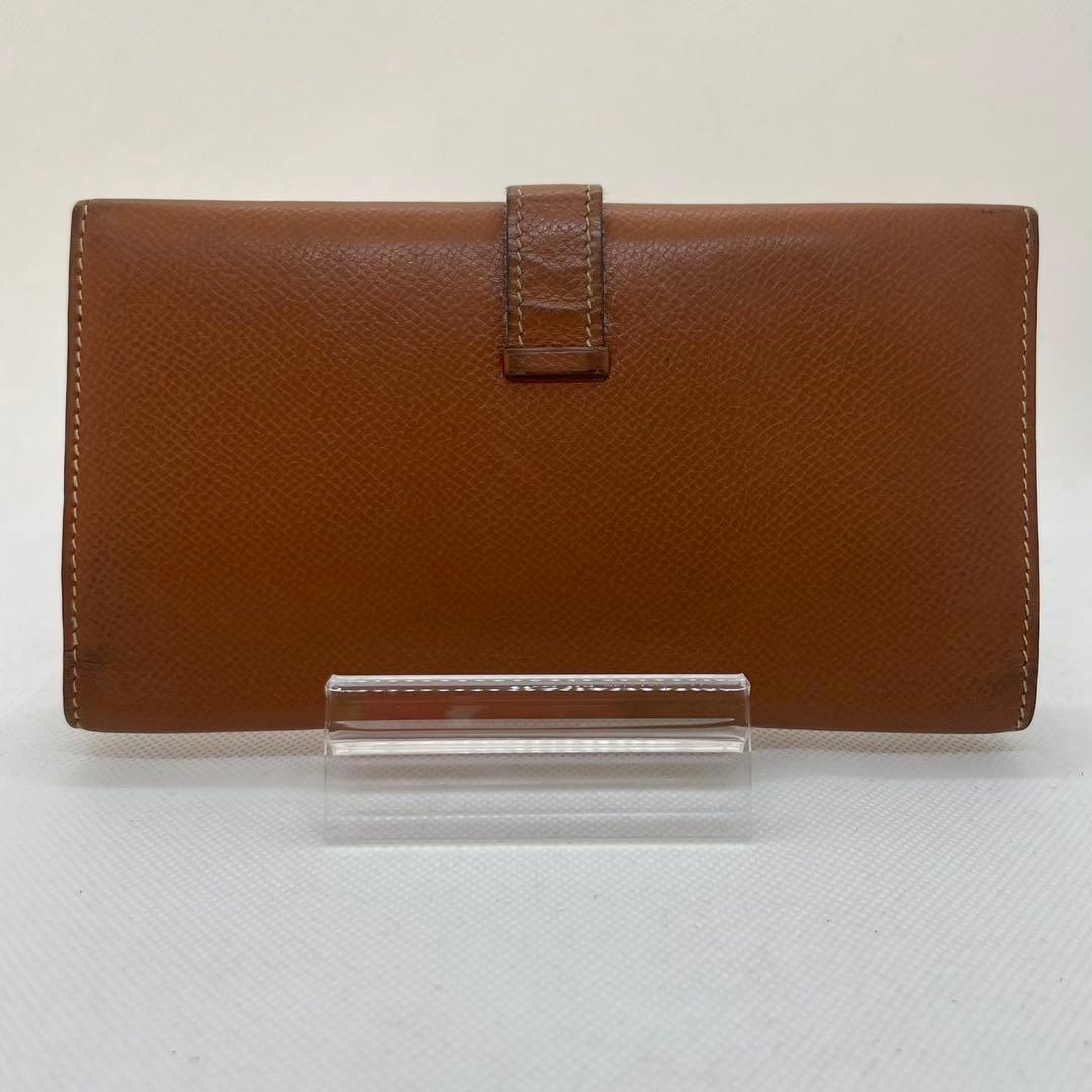 【美品/正規品】エルメス 長財布 二つ折り ベアンスフレ ヴォーエプソン レザー