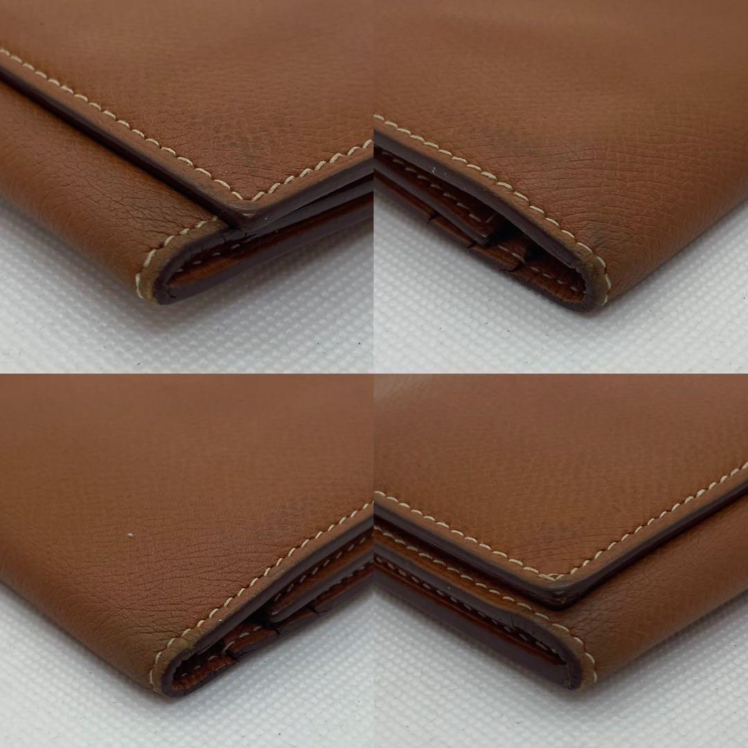 【美品/正規品】エルメス 長財布 二つ折り ベアンスフレ ヴォーエプソン レザー