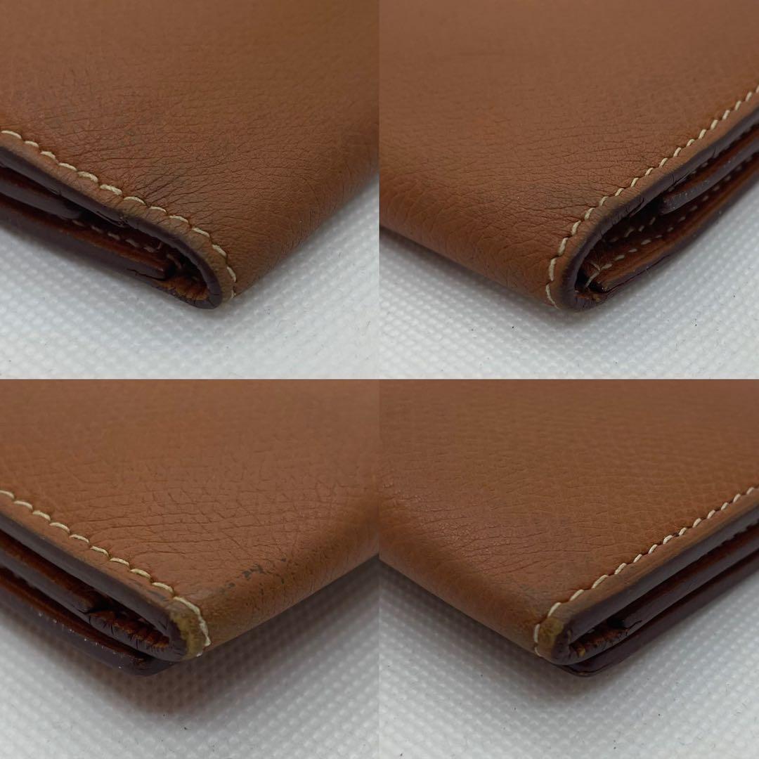 【美品/正規品】エルメス 長財布 二つ折り ベアンスフレ ヴォーエプソン レザー