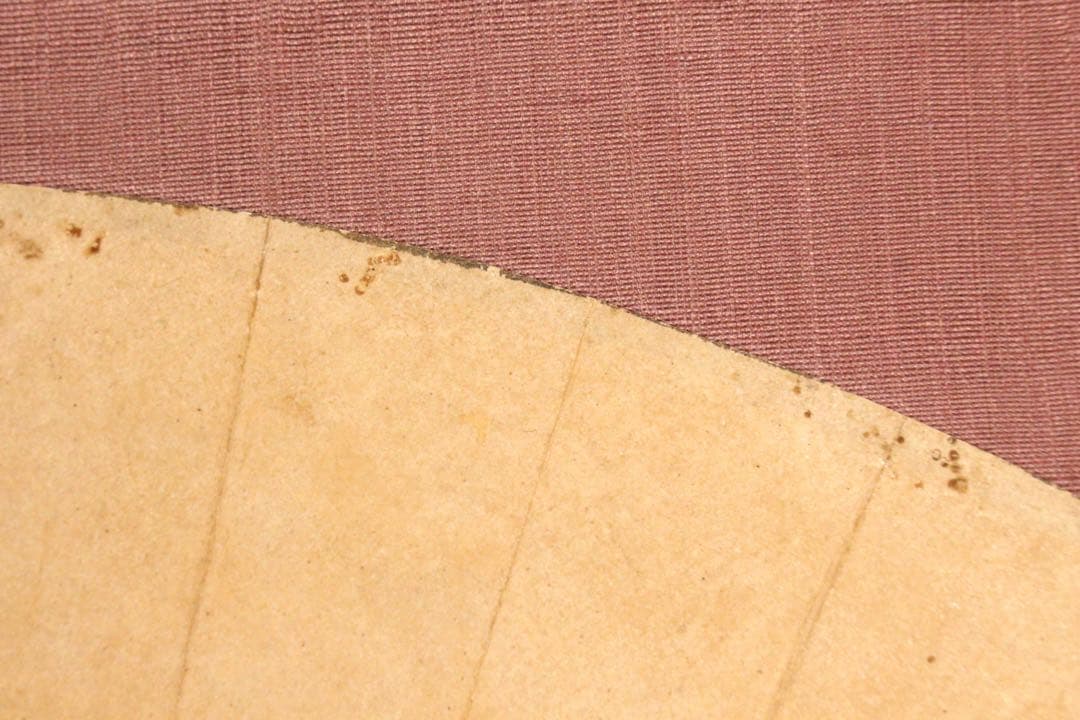 No5265 掛軸　酒井抱一　稲穂図　扇面　紙本着色　陶器軸先　合箱　送料無料