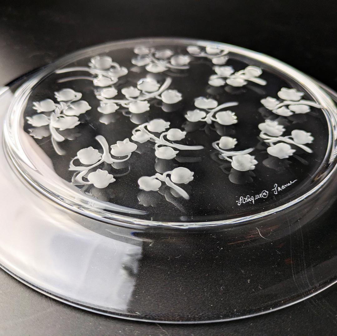 すずらん ころころ★ラリック フランス ビンテージ 21㎝皿 muguet Ｂ