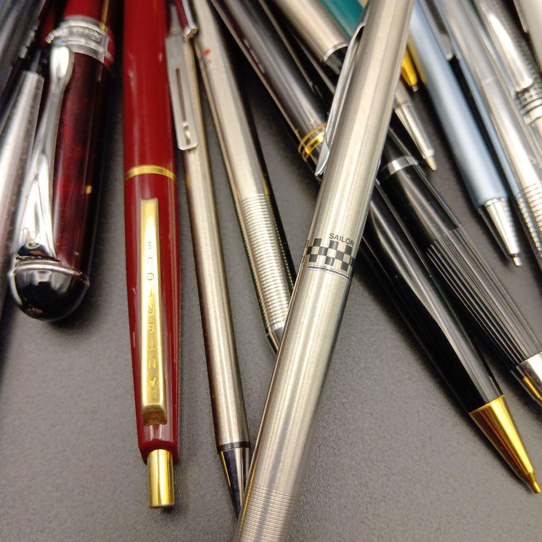 ボールペン 万年筆 シャープペン 14K含む SAILOR PARKER 52本