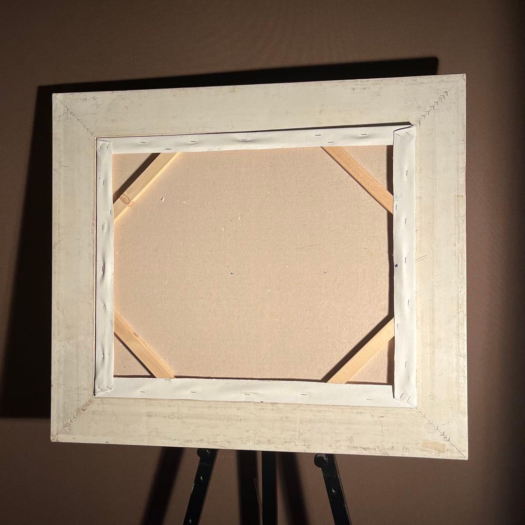 ★秀作★ 手書き油絵 ゴッホ 星月夜 肉筆絵画 額付き インテリア 油彩画