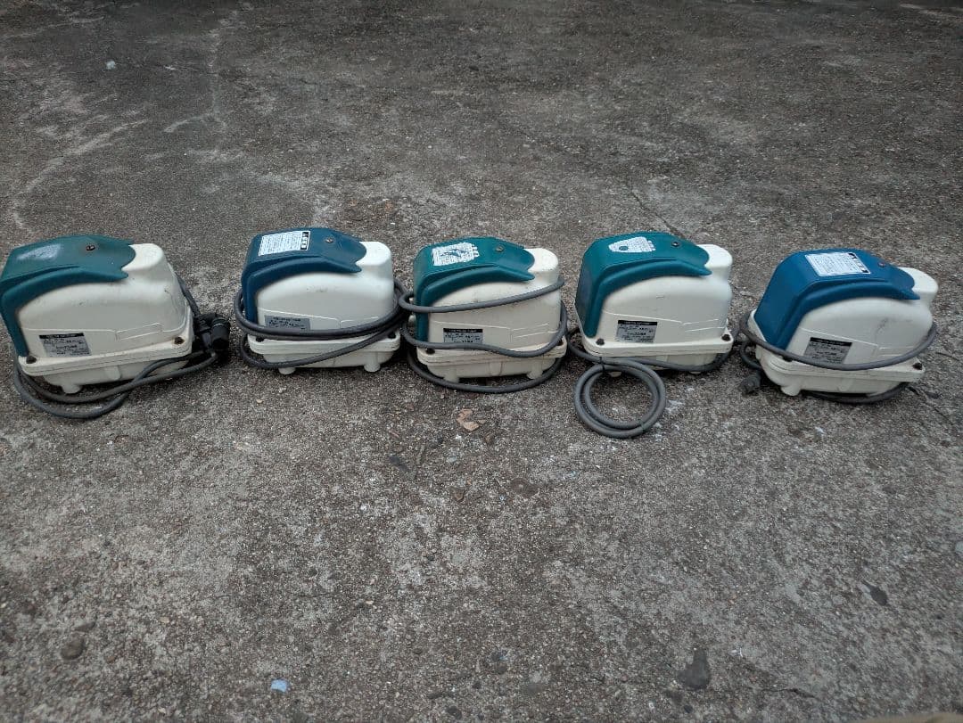 ジャンク①5台セット　 エアーポンプ テクノ高槻 XP-80 風量80L/min