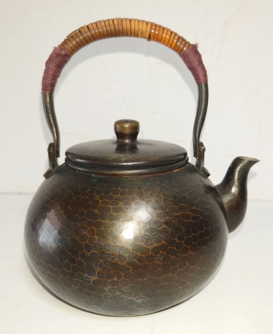 急須 槌目 清穂堂 鎚起銅器 茶道具 手打ち湯沸かし やかん 金属伝統工芸品