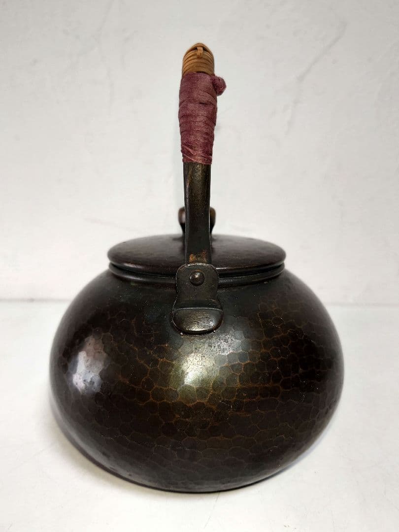 急須 槌目 清穂堂 鎚起銅器 茶道具 手打ち湯沸かし やかん 金属伝統工芸品