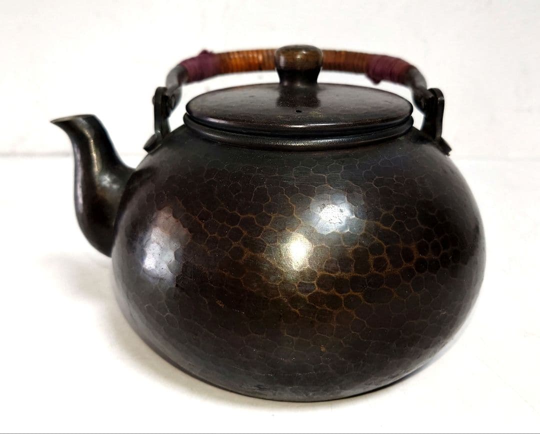 急須 槌目 清穂堂 鎚起銅器 茶道具 手打ち湯沸かし やかん 金属伝統工芸品