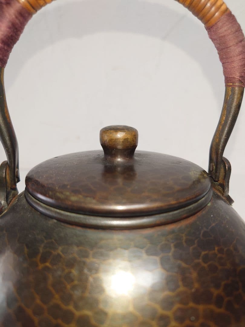 急須 槌目 清穂堂 鎚起銅器 茶道具 手打ち湯沸かし やかん 金属伝統工芸品