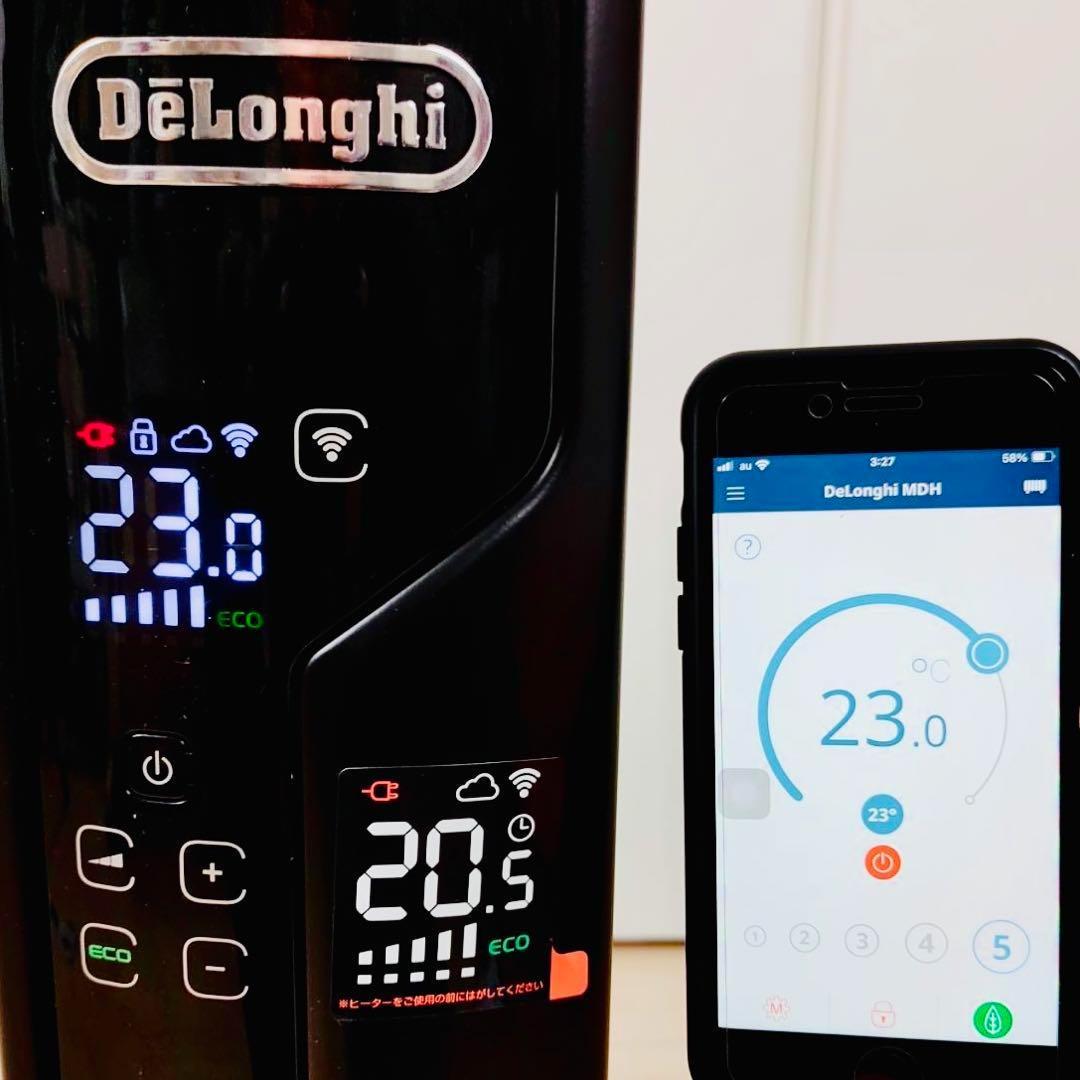 デロンギ　マルチダイナミックヒーター　Wi-Fiモデル　MDH15WIFI-BK
