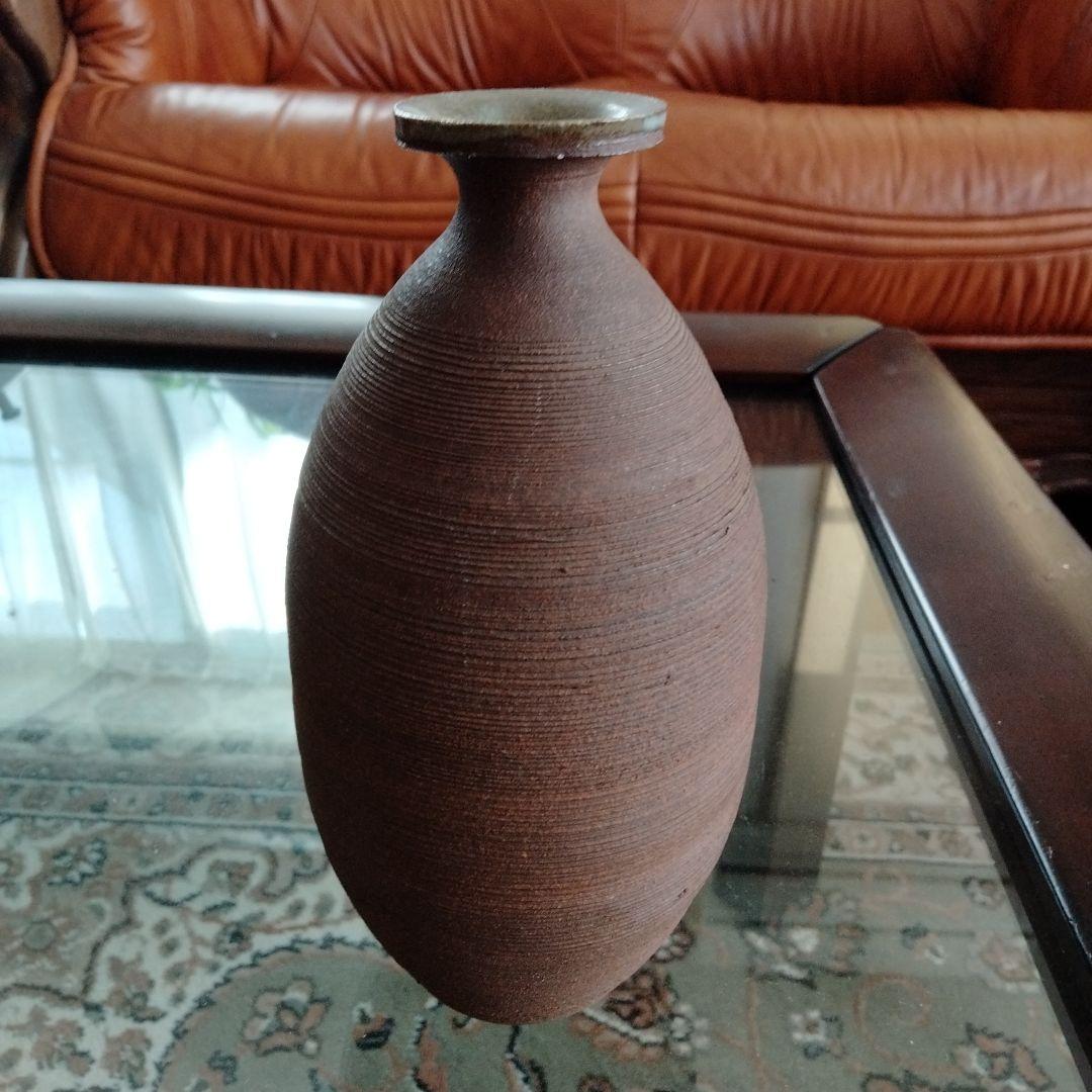 貴重中国骨董　南蛮焼花器花入れ在銘(晋)の国中国やベトナムなど東南アジアの焼き物