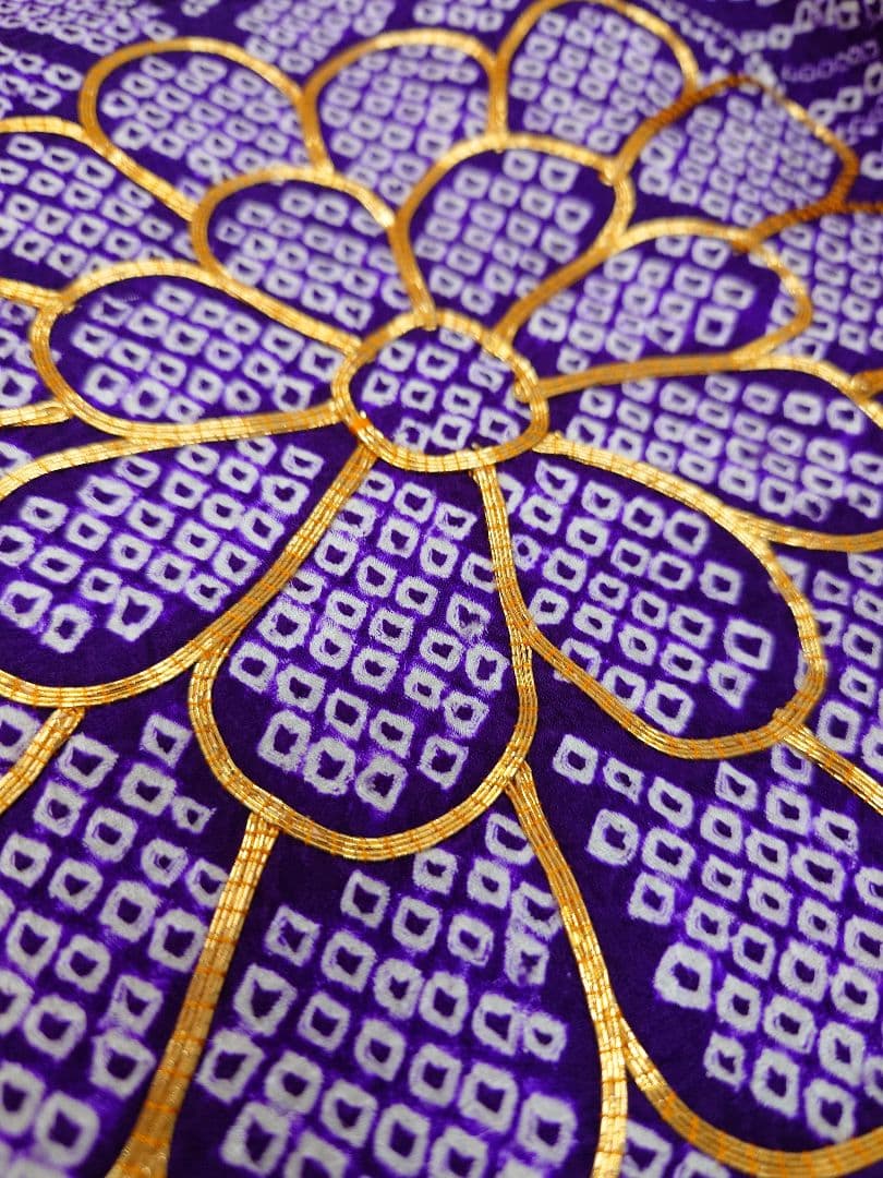 FN12074b 着物 振袖 正絹 絞り 161〜171cm