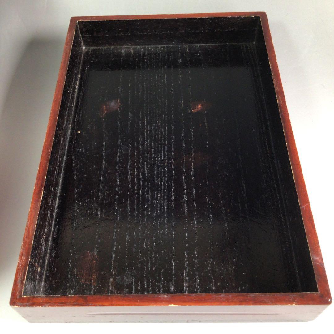 Ｒ４４１　茶箱　『溜塗』『利休形』『野点』『茶器揃』　茶道具