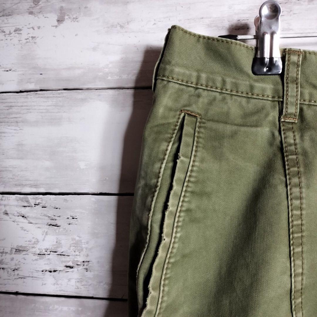 00'sコムデギャルソン ミリタリー調サルエルパンツ ステッチ コットン綿