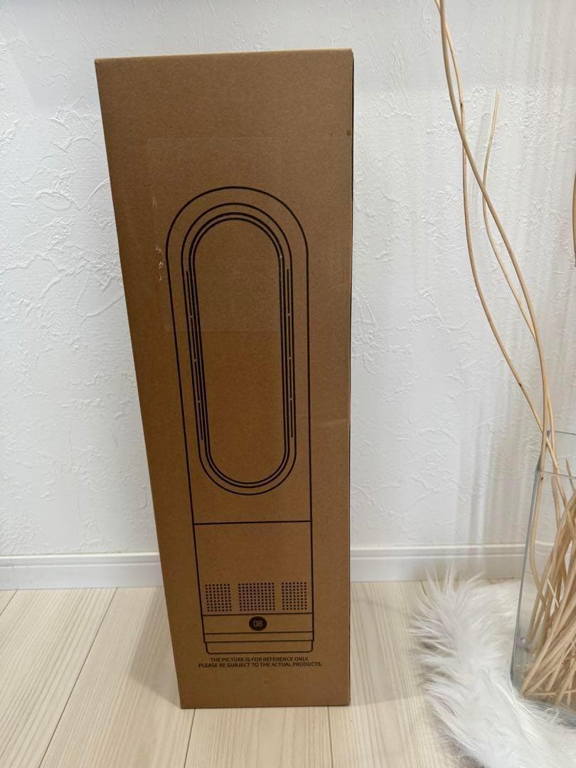 羽なし扇風機 タワーファン　冷暖兼用　冷風/暖風 自動首振り　リモコン付