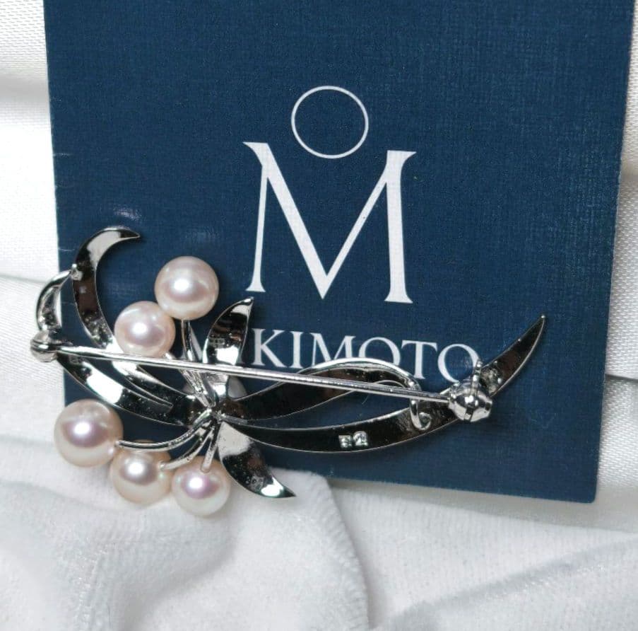 【美品 最高級】ミキモト ブローチ パール フォーマル 皇室御用達 正規品