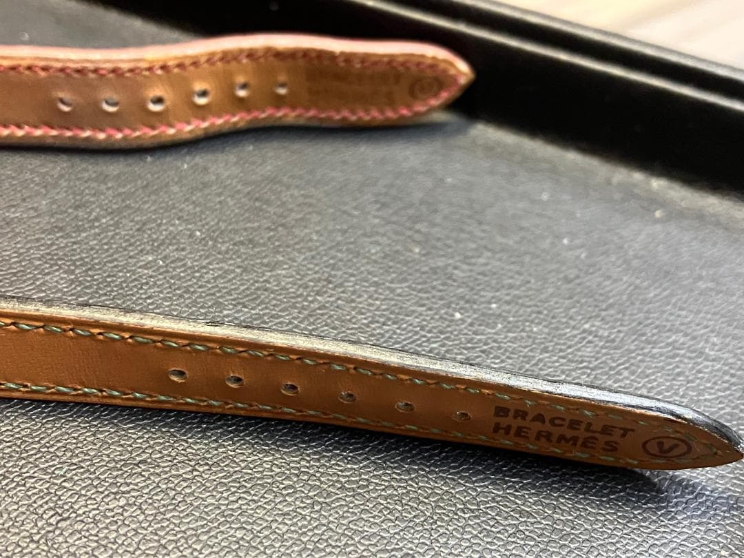 美品 HERMES エルメス ケリーウォッチ ベルト 2本まとめ クロコダイル