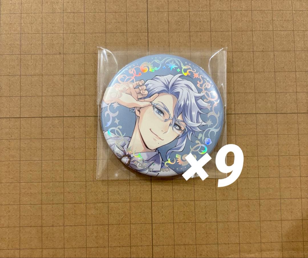 ツイステ プラチナジャケット 缶バッジ アズール 9個