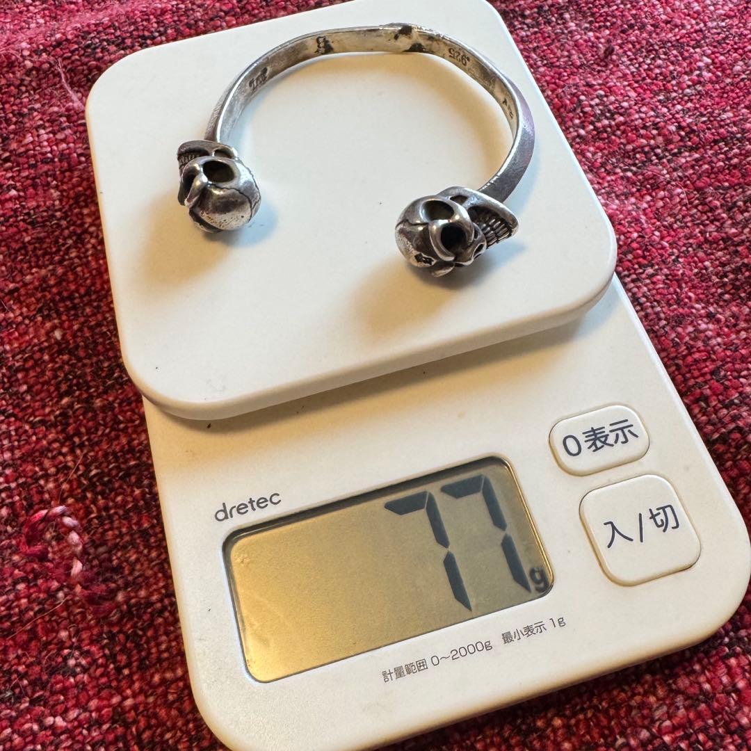 BWL 限定 スカルバングル シルバー925