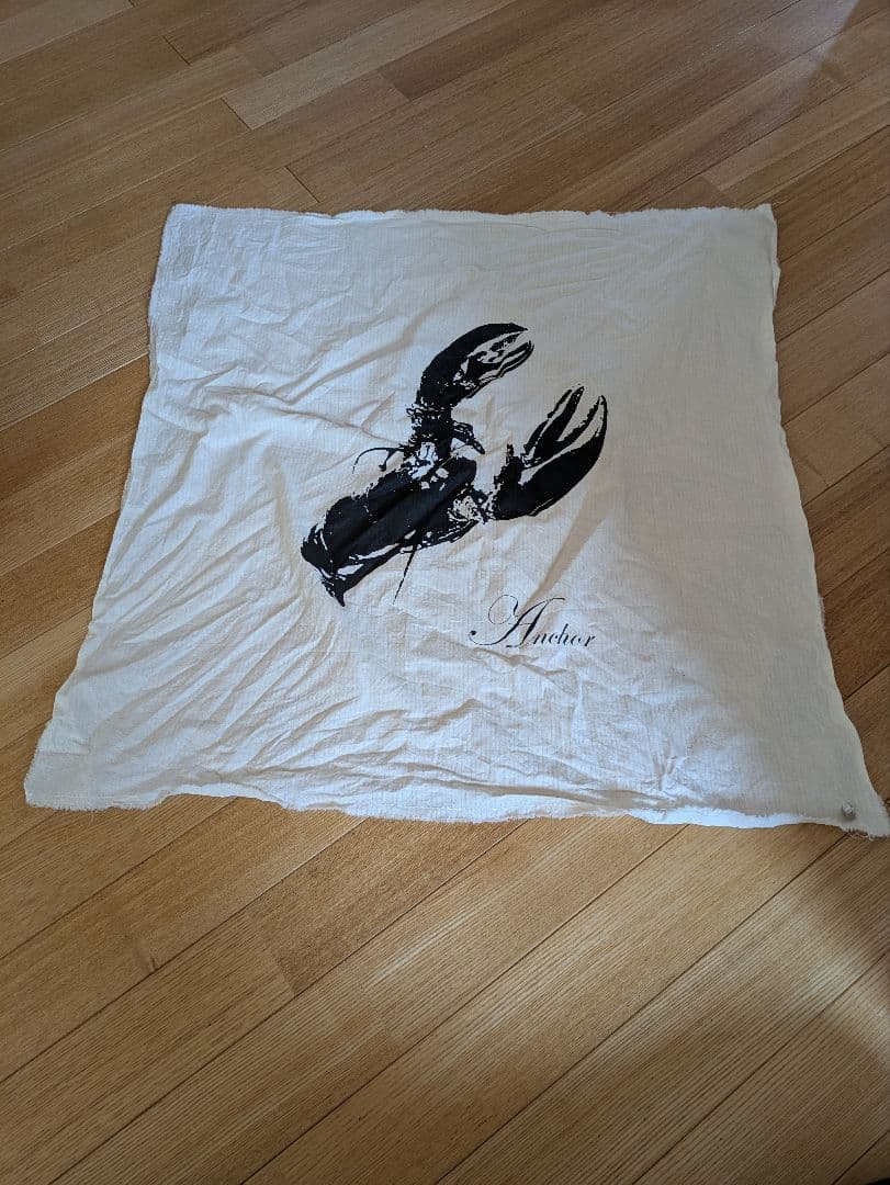 ann demeulemeester ロブスター柄大判バンダナ