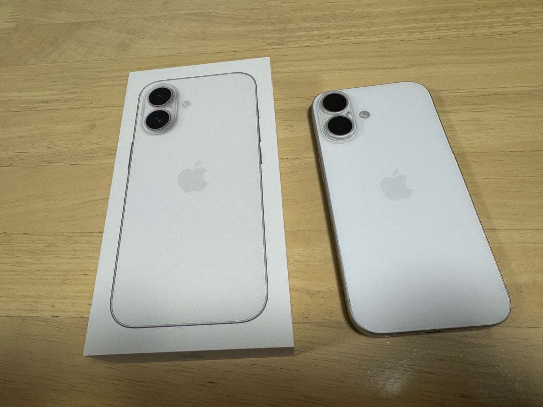 売り切り iPhone16 128G ホワイト 美品 SIMフリー