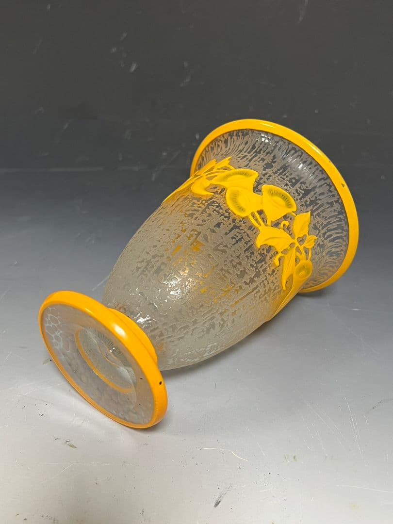 ドーム ナンシー Daum Nancy 蔓草連続文花入　本物保証