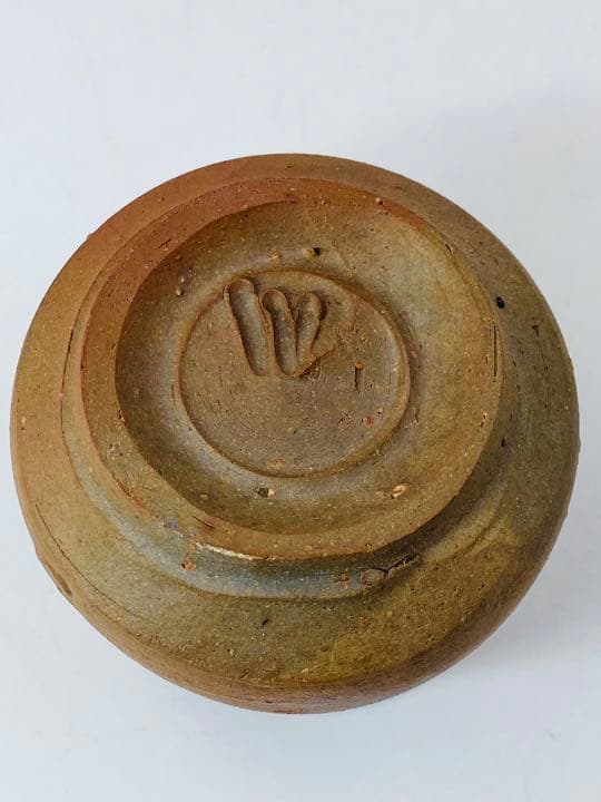 人間国宝【伊勢崎淳】備前　酒呑　ぐい呑み　桐共箱　栞　酒器　盃