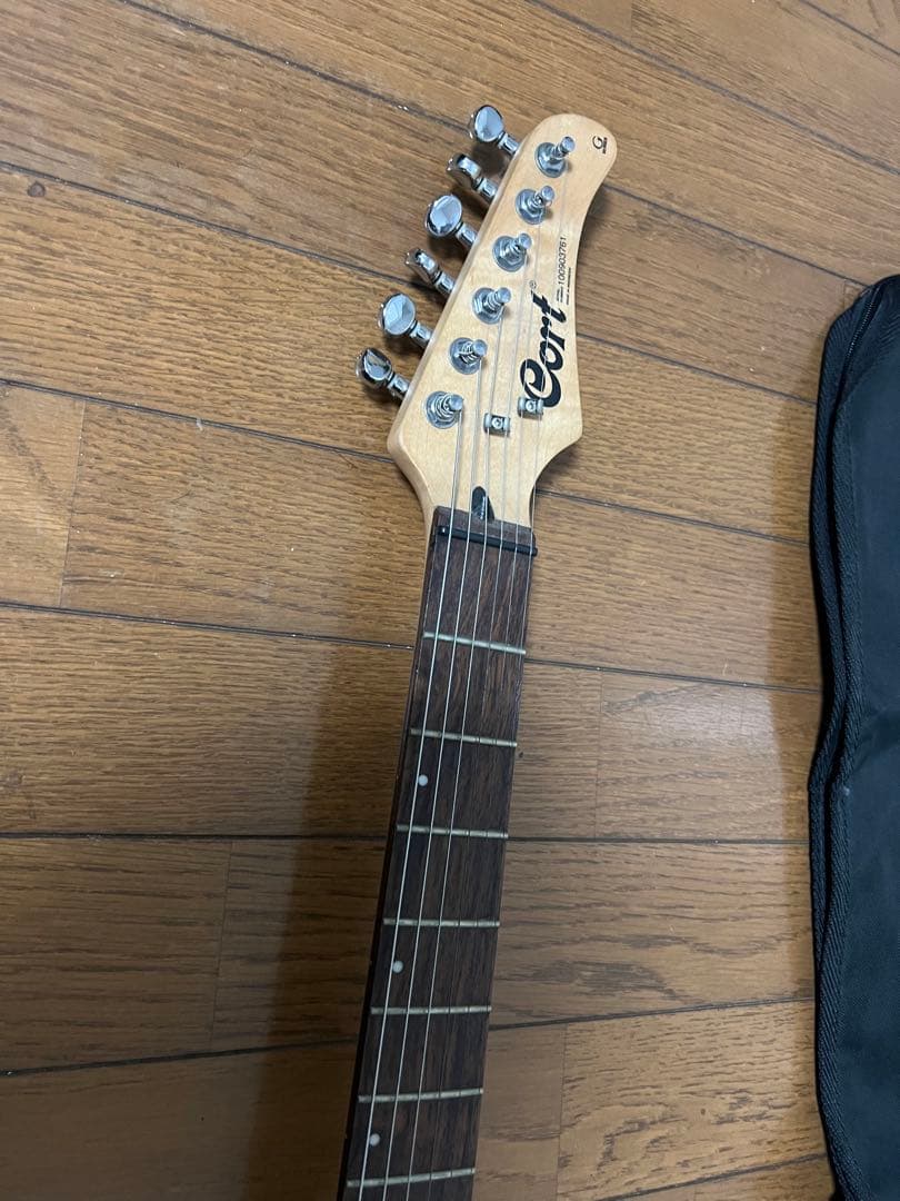 Cort エレキギター ブラック/ホワイト ギターケース付目立った傷などないです