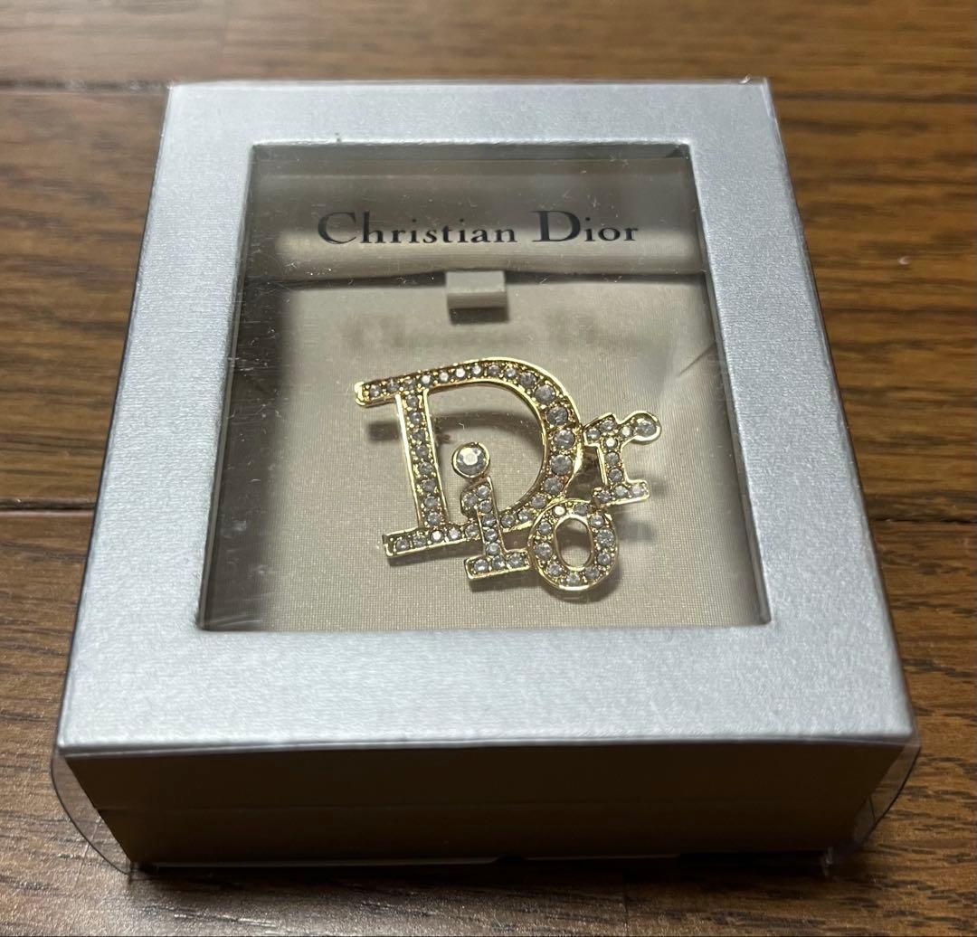 Christian Dior クリスチャンディオール ブローチ ゴールド