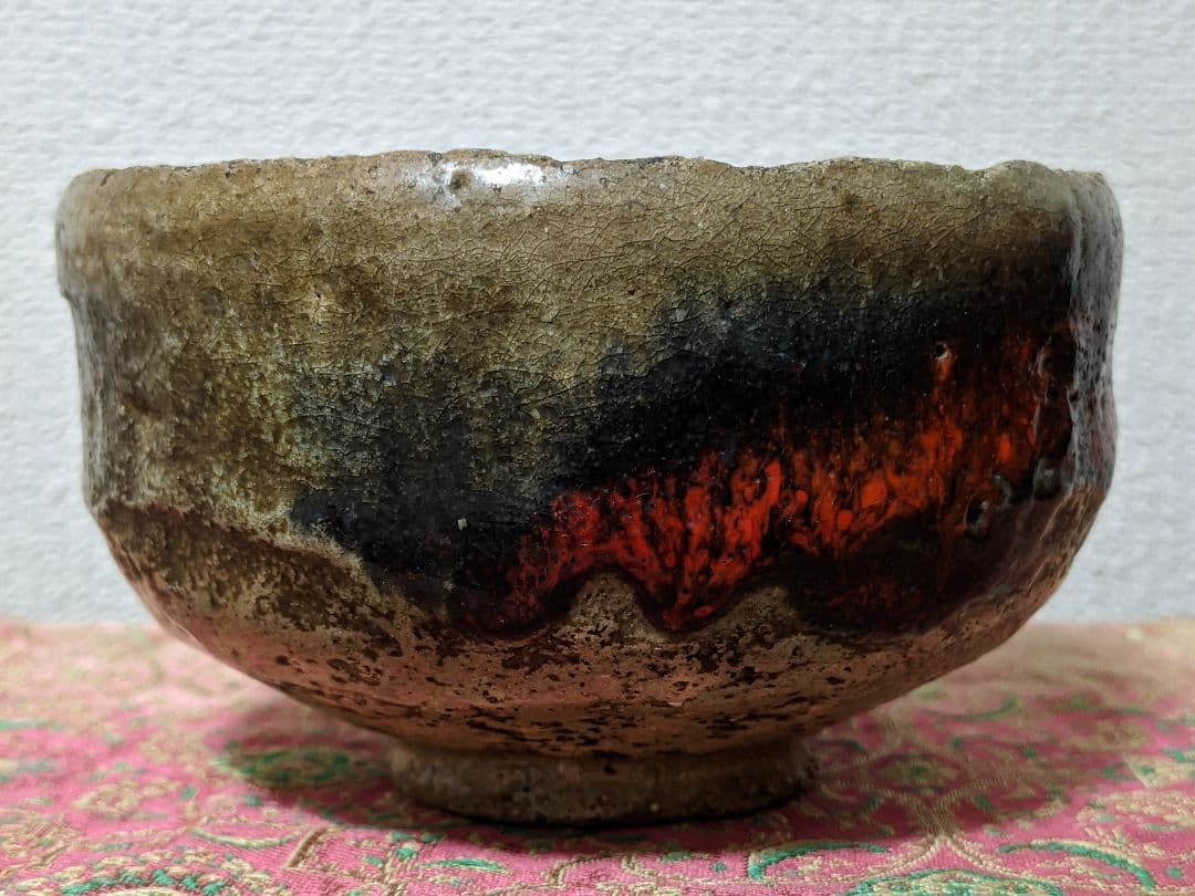 ⭐絶品！一点物 江戸時代 朱赤楽茶碗 茶道具 抹茶盌 古美術品 レア物 骨董品