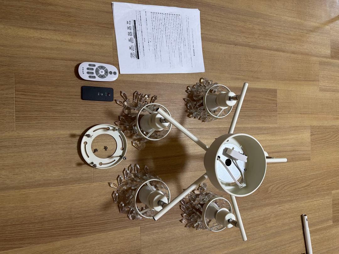 ★【美品】シーリングライト シャンデリア おしゃれ led 5灯