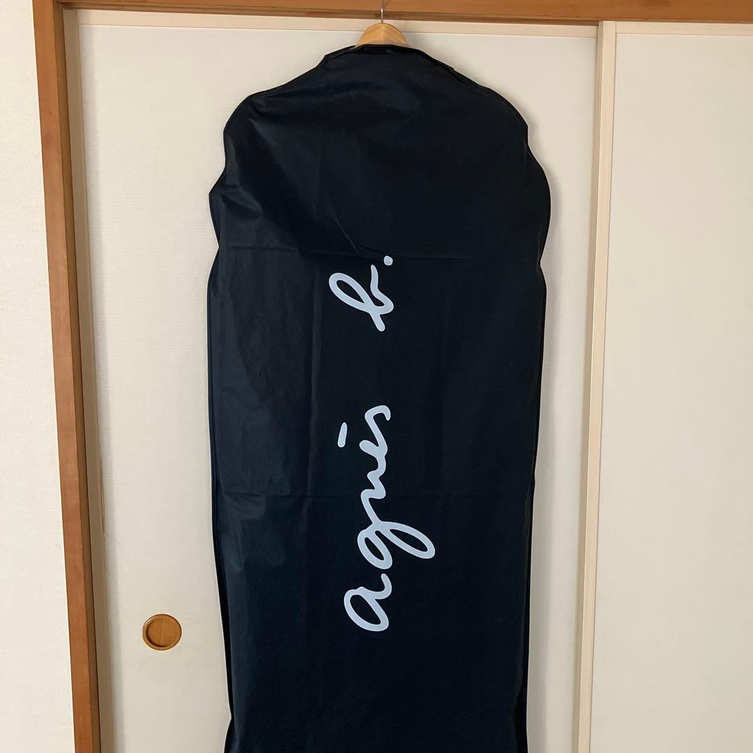 agnes b. アニエスベー 日本製 ウール×アンゴラ チェスターコート 黒