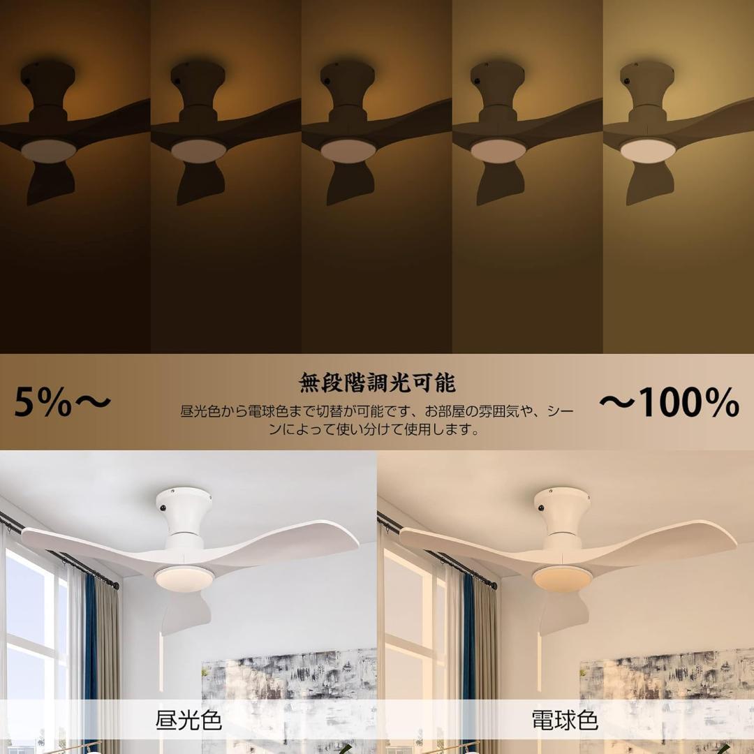 A202 Parrot Uncle シーリングファンライト 照明器具 ホワイト