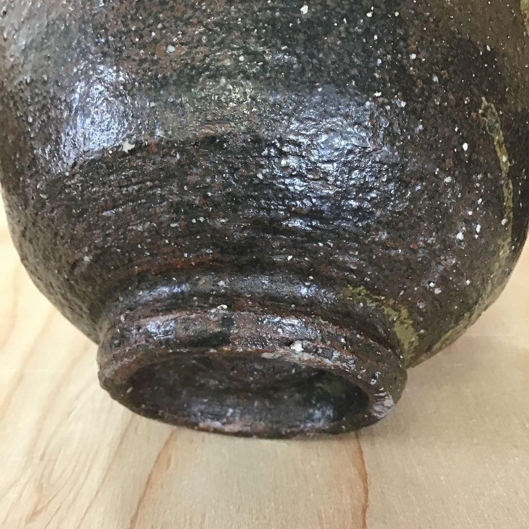 茶道具 茶碗 高麗茶碗「柿の蔕」 韓国人間国宝 申相浩 桐共箱 Ｎ275 SH