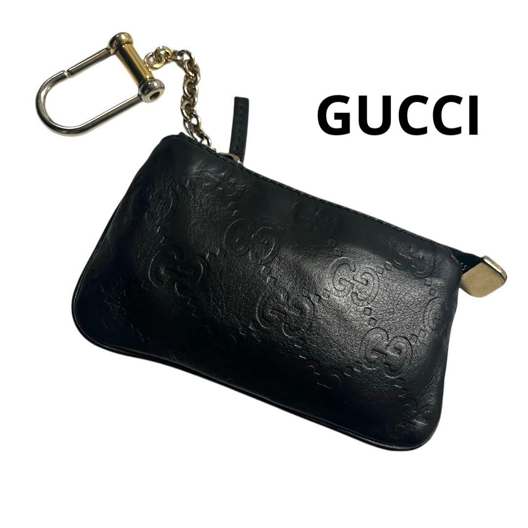gucci グッチ　シマ　ケース　キーリング　　財布